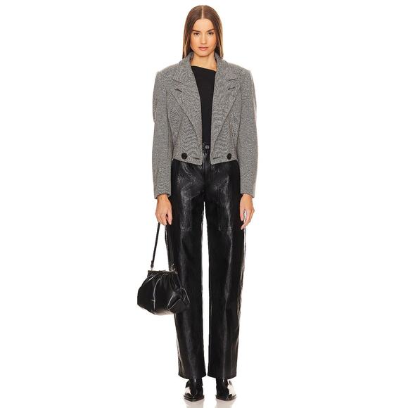 Isabel Marant Etoile Ariete Pants Faux Patent Leather Straight Leg Edgy US 8 - Picture 1 of 14